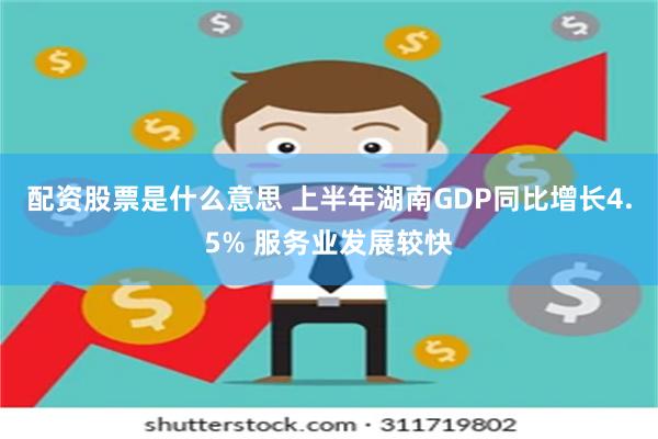 配资股票是什么意思 上半年湖南GDP同比增长4.5% 服务业发展较快