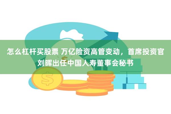 怎么杠杆买股票 万亿险资高管变动，首席投资官刘晖出任中国人寿董事会秘书